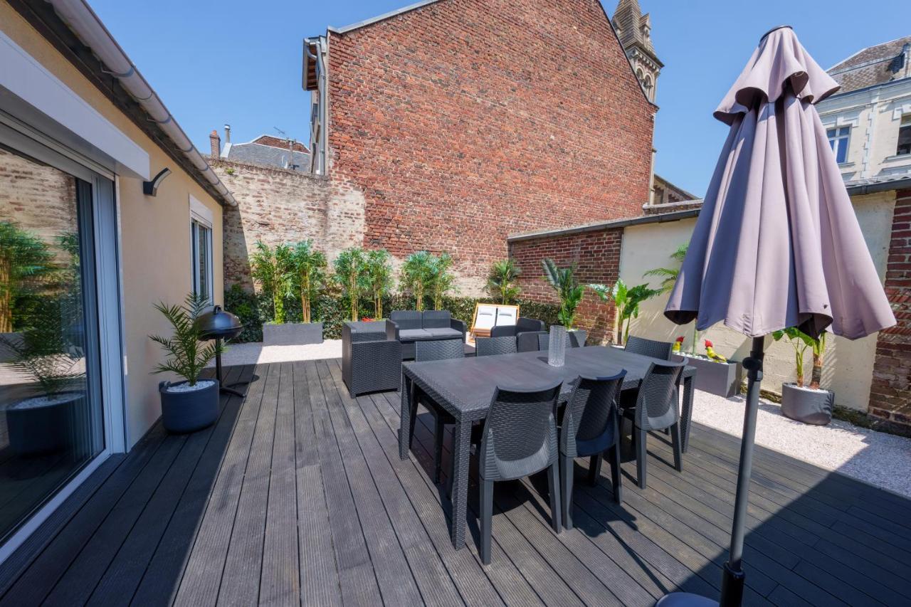 L'Escale Tropicale, Appartement Independant Avec Terrasse Privative Saint-Quentin  Exterior foto