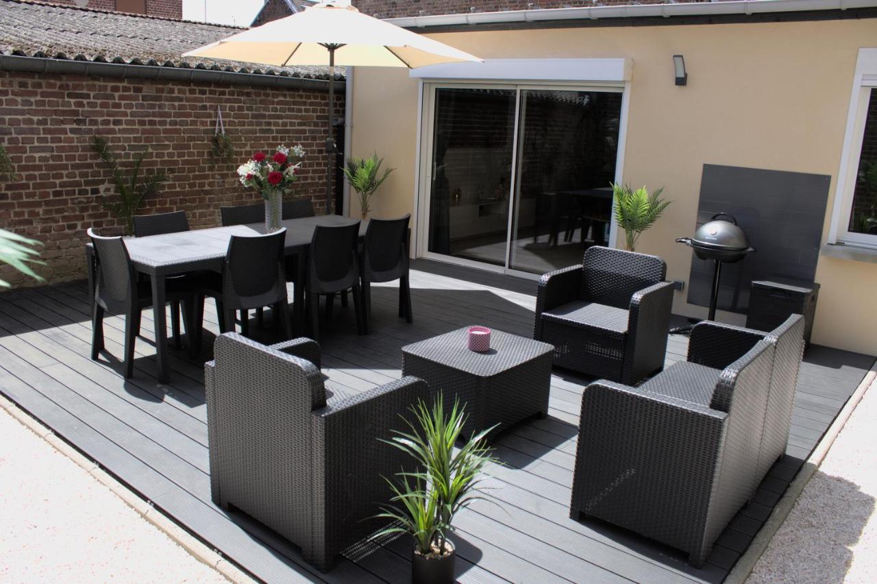 L'Escale Tropicale, Appartement Independant Avec Terrasse Privative Saint-Quentin  Exterior foto