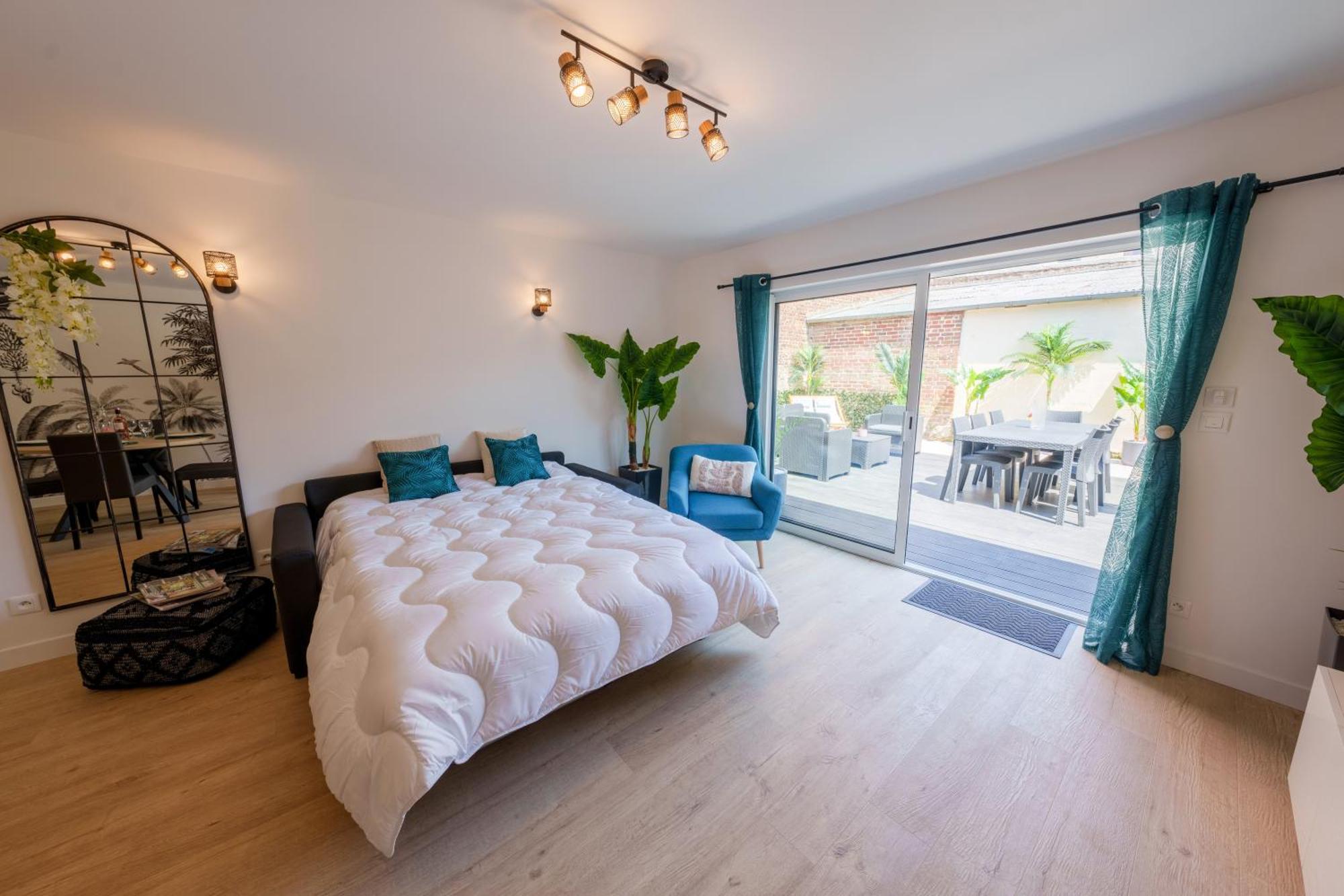 L'Escale Tropicale, Appartement Independant Avec Terrasse Privative Saint-Quentin  Exterior foto